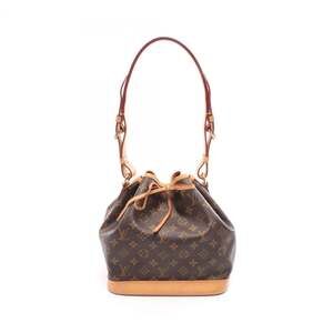 LOUIS VUITTON Authentic Brown Monogram Leather Noe Shoulder Bag